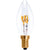 Segula E14 LED Candle Curved Clear